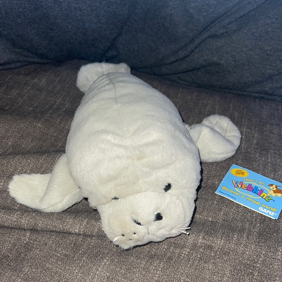 WEBKINZ Ganz MANATEE HM229 Hang/But tag no code stuffed animal plush - Picture 5 of 10